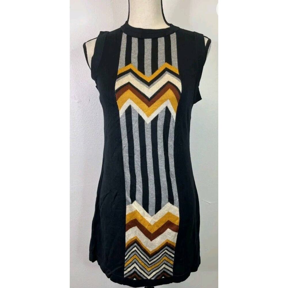Missoni Zig Zag Signature Print Sleeveless Knit Dress Sz Med 33 Long - Picture 3 of 9